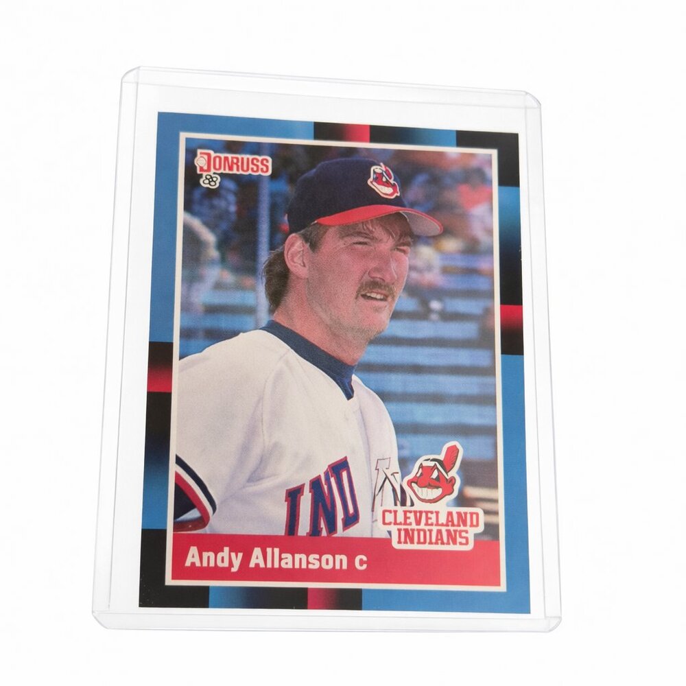 1989 Donruss Andy Allanson Cleveland Indians Baseball Card #465 – Catcher MLB Vi